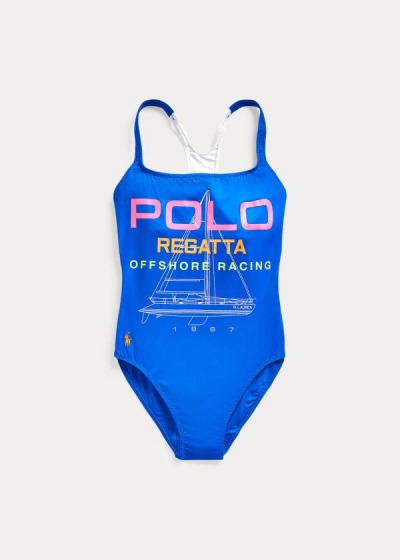 Women's Polo Ralph Lauren Racerback One-Piece Swimsuits | 472839VNJ